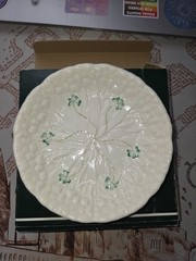 Belleek Fine Parian China Daisy Accent Plate Hand Crafted In Ireland