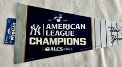 NY YANKEES AL CHAMPIONS PENNANT 2024 ALCS POSTSEASON PLAYOFF WORLD SERIES BANNER