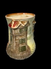 3” Royal Doulton England Dickens Shoe Cobbler Sam Weller Small Relief Mini Vase
