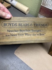 Boyd’s Bear Collection Wooden Crates Box Small Medium, Large See Description !