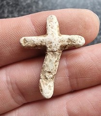 Medieval Lead Pilgrim / Mortuary Cross Metal Detecting Find Antique Religious