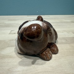 Vintage Lichten Ware Art Pottery Terrier Dog Figurine “Skipper” Hand Made in USA