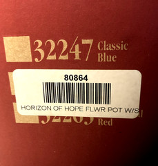 Longaberger 2000 Award Horizon Of Hope Flower Pot w/Stones-NIB!!!