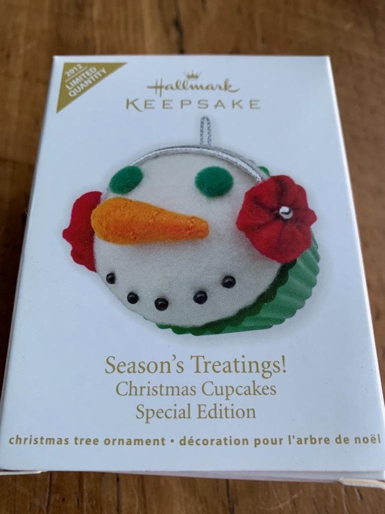 Hallmark Keepsake Ornament 2012 Christmas Cupcakes Season’s Treatings Limited