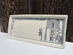 Nicole Aquillano Trinket Dish ‘Wellesley Effect’ Handmade Artist Signed 7”x3.25”