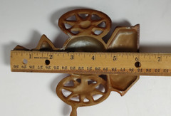 Vintage Sexton Cast Metal Hanging Wall Decor 4 Piece Orange