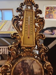 Vintage V. Cort Made In Italy Hollywood Regency Thermometer Plastic 