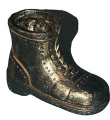 Vintage Metal Figurine #4 Combat Boot Match Holder