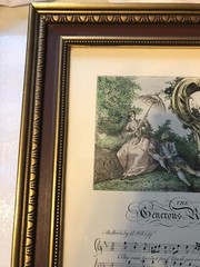 RARE ANTIQUE E.S. HERMANN INC. E.A. RIBA FRAMED LITHO GENEROUS REVOLT Victorian