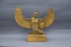 Ancient Egyptian Artifacts RARE AUTHENTIC WINGED STATUE Of Egyptian Goddess Isis