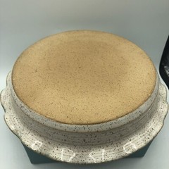 Original Parsley Artisan Pottery Magnolia Baking Pie Plate Fun