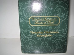2000 Thomas Kinkade Painter Of Light Victorian Christmas Music Snowglobe Tested