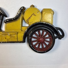 Vintage Sexton Cast Metal Iron Yellow Auto Wall Art Decoration Hanging Plaque