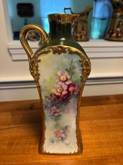 9.25″ Limoges Hand Painted Ewer