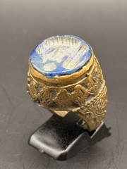 AMAZING RARE ANCIENT ROMAN ERA AUTHENTIC RING LAPIS LAZULI RING ANTIQUE ARTIFACT