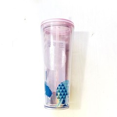 Starbucks Disney World Limited Pink Tumbler Walt Disney Collaboration Straw 16oz
