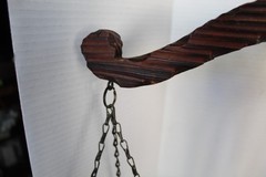 Hand-Carved Wooden Scales of Justice Balance Scale | Rustic Folk Art Decor