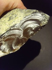 Lower Paleolithic – Very Fine Acheulean side scraper/chopper. c.450,000 BP.
