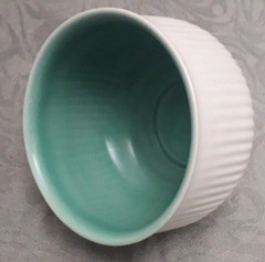 Clarice Cliffe Modernist MCM Footed Bowl Small Jardiniere by R.Y Goodden RARE