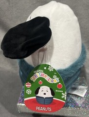 Squishmallows Snoopy Brown Christmas Peanuts Gang Plush Football Vest Woodstock