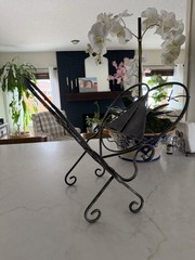 Nautical Sailboat Boat Metal Magazine Rack Holder Nautical Decor