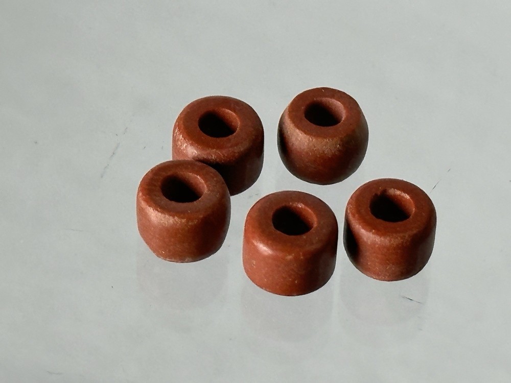 AMAZING PRE-COLUMBIAN TAIRONA CULTURE RED JASPER / QUARTZ DRILLED BEADS BEAD #2