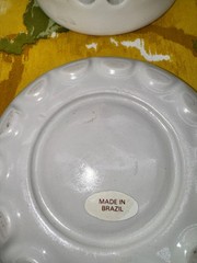 Made In Brazil Ceramic Potpourri Jar Scenic Winter Landscape Covered Dish 3.5 In