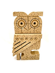 Owl of Athens Soapstone Ancient Statue Made in Greece Goddess of Wisdom 9.5″