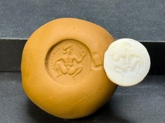 Near Eastern Ancient Intaglio Old Agate Stamp Seal Bead
