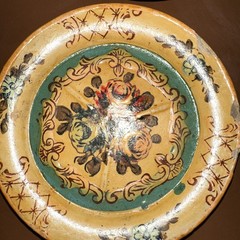 VINTAGE PAPER MACHE FLORAL COASTERS MADE IN OCCUPIED JAPAN 1940’S SET OF 8