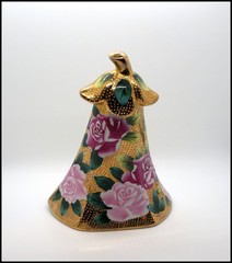 Antique Noritake Wall Pocket Moriage Rose Heavy Gold Gilt Raised Beading 1911