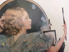 Saturday Night Out Norman Rockwell Woman Girl 8×10 Vintage 1983 Print UNFRAMED