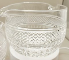 Edwardian Irish Hand Cut Crystal Wine Rinsers, Very Unique, Quality Pieces