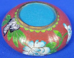 Cloisonné Enamel on Brass Ashtray