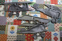 Vintage 1975 Sexton Homco Airplanes Wall Decor Set of 3 Cast Metal Planes