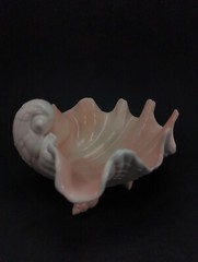 Vintage MCM Fitz & Floyd Seashell Footed Large Clamshell Bowl / Dish