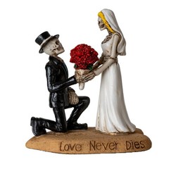 Pacific Giftware 4.8″ Til Death Do Us Part Skeleton Couple Figurine,Gothic Decor