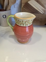 Pfaltzgraff Secrets Of Pistoulet Pitcher Discontinued Stoneware Sunflowers Vase