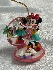 Enesco Ornament 1990s Minnie’s Merry Christmas Compact Mickey Mouse Disney