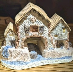 DAVID WINTER QUAYSIDE 1980 Vintage village Home Decor LTD Orig First Produced