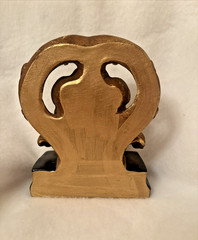Vintage Neoclassical Italian Gold Gilt Acanthus Leaf Single Bookend 7″ x 5.5″ B