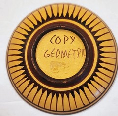Hand Made In Greece 800 BC Copy Reproduction Geometric Clay Pottery Trinket Box