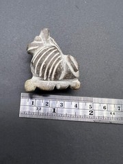 Rare Ancient Old Natural Jasper Stone Wild Animal Statue Figure Bead