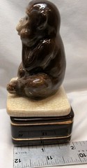 Vintage 1990’s Takahashi San Francisco Monkey Ceramic Trinket Box