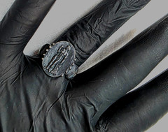 300 BC Ancient Greek Silver Ring Aphrodite goddess love, lust, beauty, pleasure
