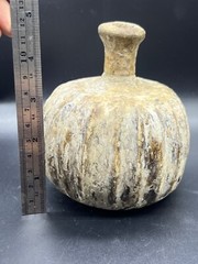 Un Touched Ancient Roman Glass Bottle in Perfect Condition C. 1st-2nd Century AD