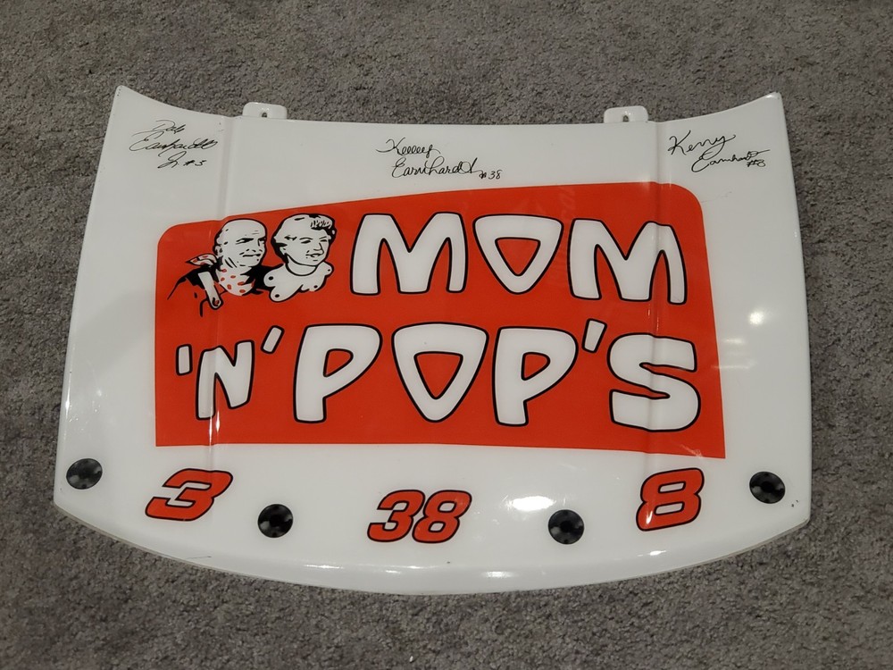 Dale Earnhardt Jr Mom n Pops 1/4 Hood Signed Dale Jr KERRY Kelly EXTREMELY RARE