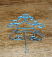 Turquoise Ornate Metal Display EASEL HOLDER STAND for Books or Pictures 15”x10”