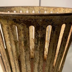 Antique Erie Art Metal Co. “dan-dee” Trash Can | Vintage Industrial Steel Waste