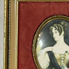 VTG Cameo portrait Of An Unknown Lady Sir William Charles Ross R.A Vintage Frame